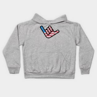 Hang Loose - American Flag Kids Hoodie